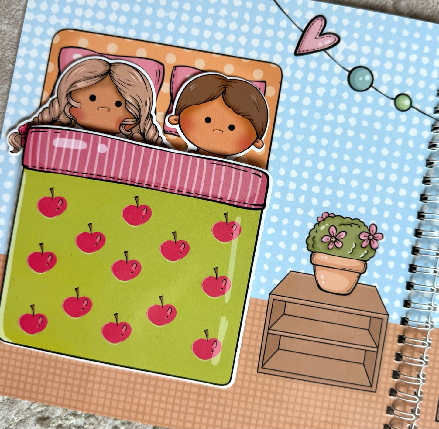 Gnome Whispers – Paper Dolls Activity Book (Velcro Dress-Up, 2 Dolls, 56 Accessories) | Spring Acorn